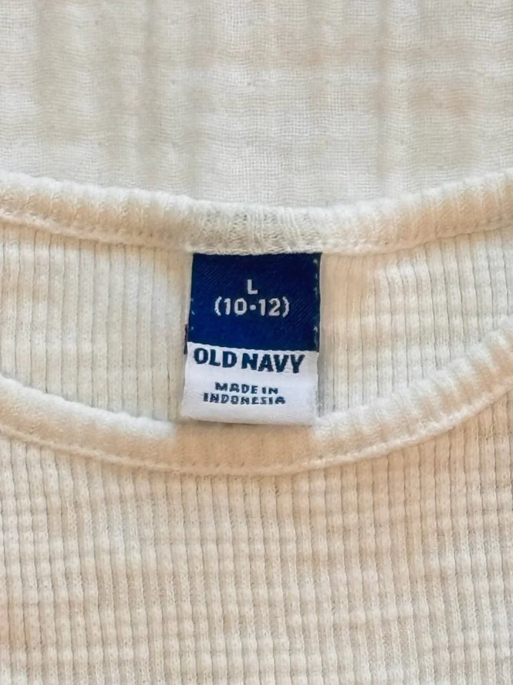 White Old Navy Girls Cutout Tank